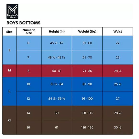 Member's Mark Boys Resort Built-In Liner Swim Trunk - Light Blue - Picture 3 of 4